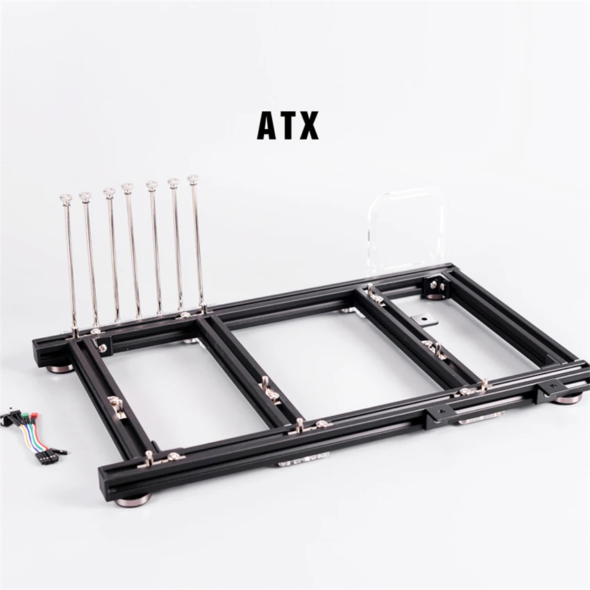 Banco de teste atx pc, liga de - Aluminum Open Frame Test Bench Water Cooling avaliação e preço